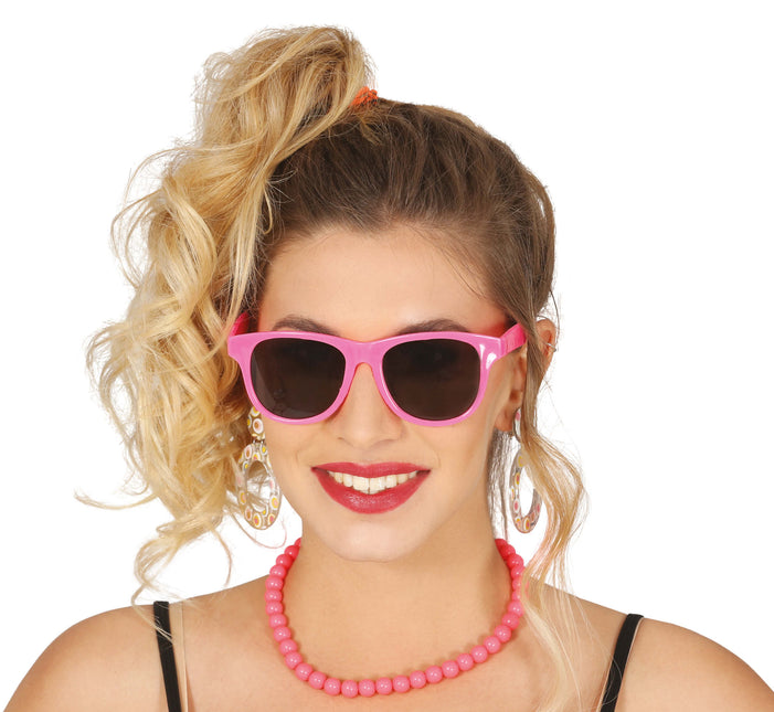 Occhiali di protezione rosa neon