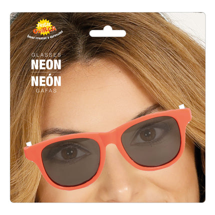 Occhiali arancioni neon