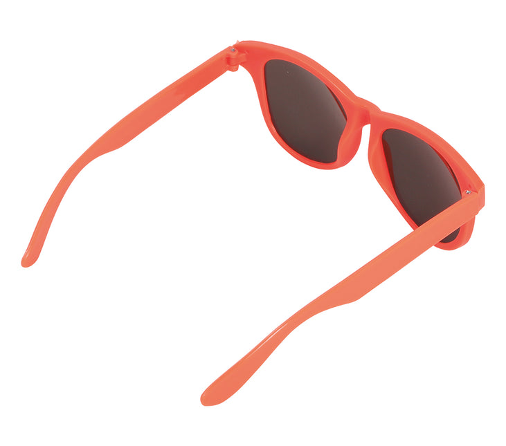 Occhiali arancioni neon