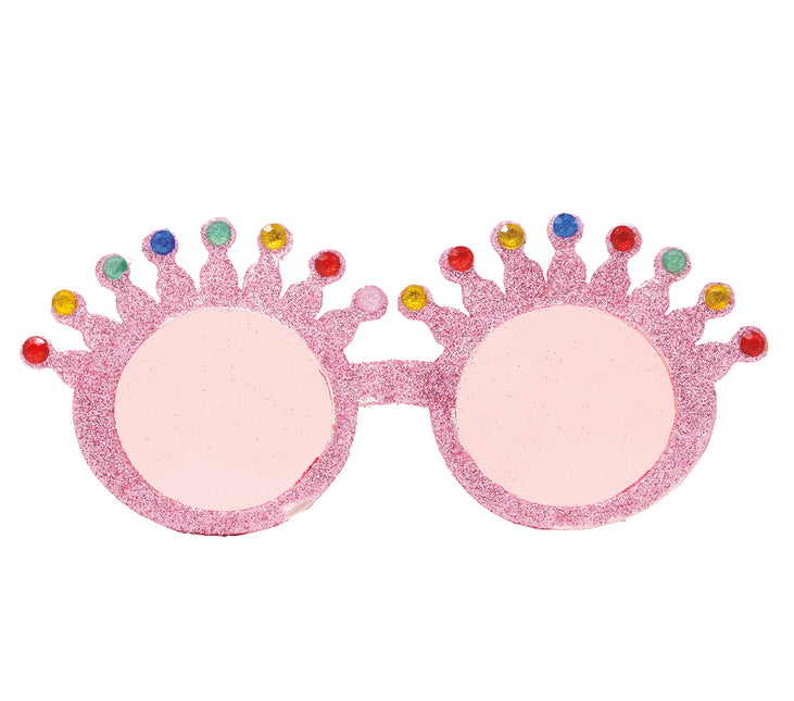 Occhiali rosa glitterati