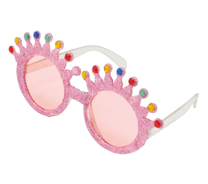 Occhiali rosa glitterati
