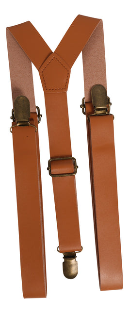 Bretelle marroni in ecopelle 58 cm