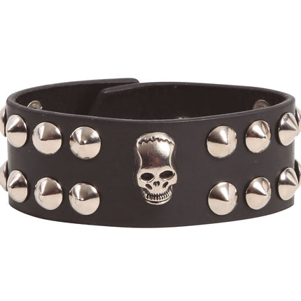Bracciale teschio nero