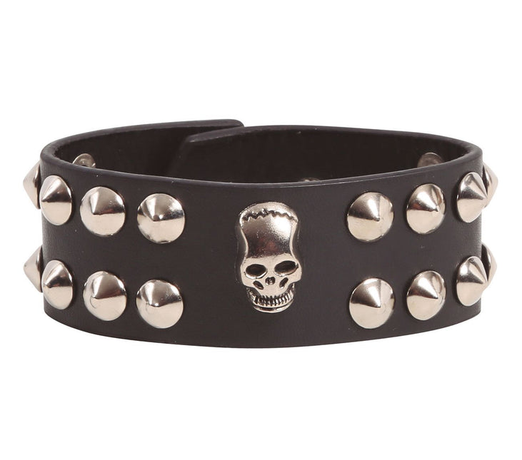 Bracciale teschio nero