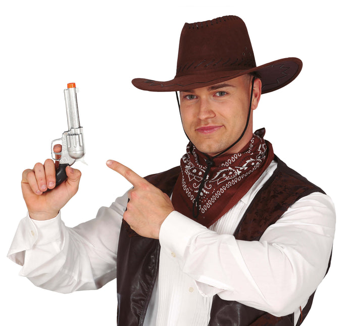 Fucile da cowboy argento 24 cm