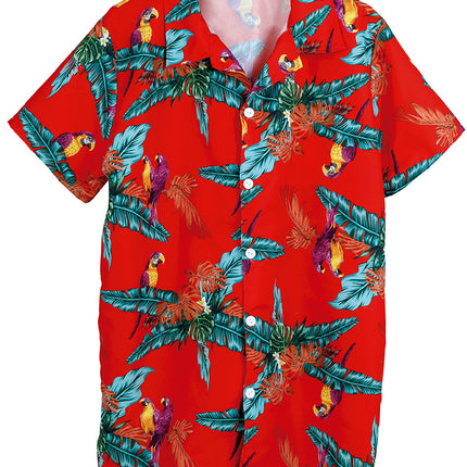 Camicetta Hawaii Pappagalli