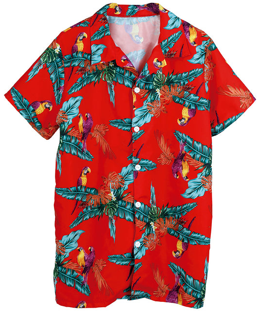 Camicetta Hawaii Pappagalli