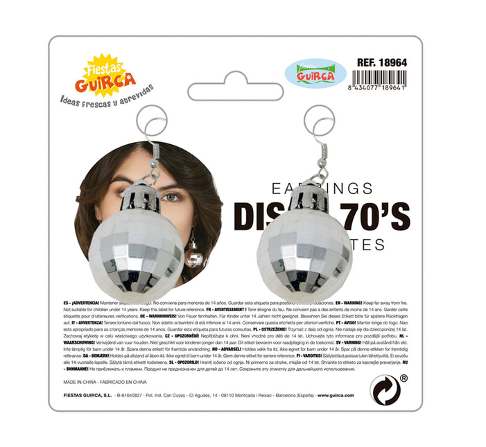 Orecchini Disco Ball 2 pezzi
