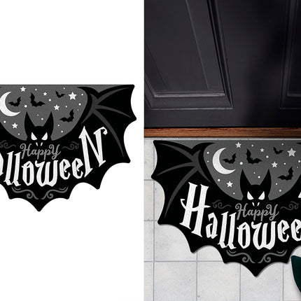 Zerbino di Halloween nero con pipistrello