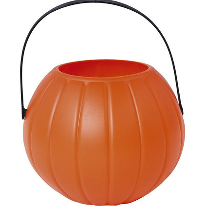 Secchiello per caramelle di Halloween Zucca 9 cm
