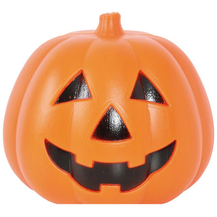 Zucca di Halloween con luce 15 cm