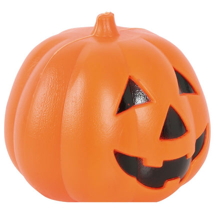 Zucca di Halloween con luce 15 cm