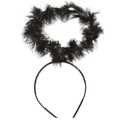 Cerchietto Halloween Angel Nero