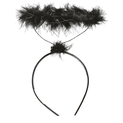 Cerchietto Halloween Angel Nero