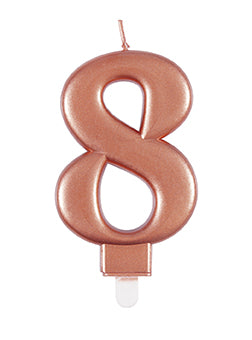 Candela 8 anni oro rosa 10 cm