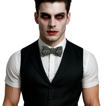 Fiocco di Halloween a forma di teschio