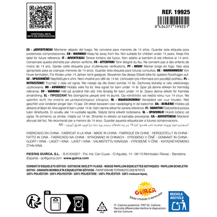 Fiocco di Halloween a forma di teschio