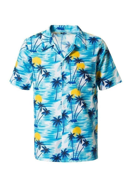 Camicia hawaiana blu