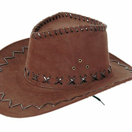 Cappello da cowboy marrone scuro