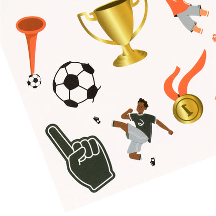Tatuaggi finti di calcio 25 pezzi