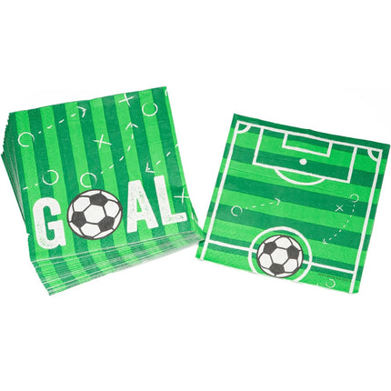 Tovagliolini da calcio Goal 33 cm, 20 pezzi