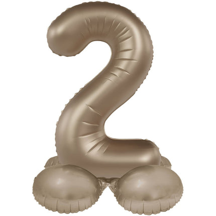 2 Jaar Cijfer Ballon Goud 72cm van Folat koop je bij Partywinkel