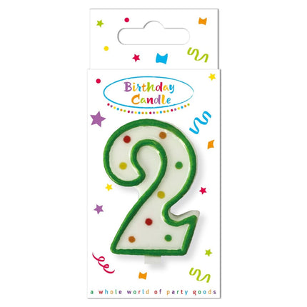 2 Jaar Kaars Groen van Procos koop je bij Partywinkel