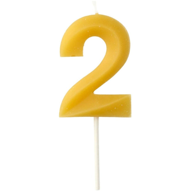 2 Jaar Kaarsen 4,5cm van Folat koop je bij Partywinkel