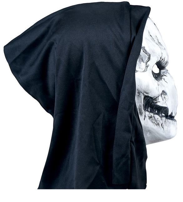 Maschera di Halloween in bianco e nero Teschio