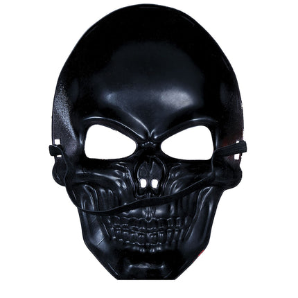 Maschera di Halloween bianca e rossa Teschio