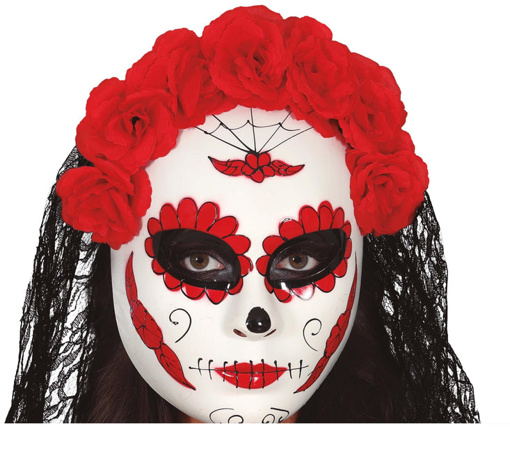 Velo maschera Dia De Los Muertos