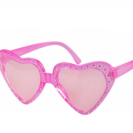 Occhiali Cuore Pietre Rosa
