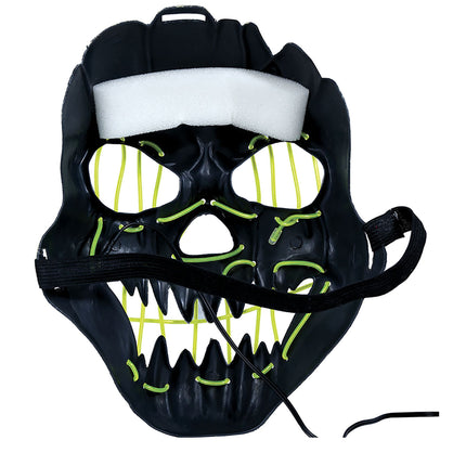 Maschera di Halloween che sorride con la luce