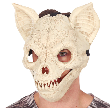 Maschera di Halloween con pipistrello in movimento