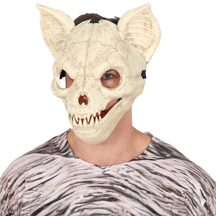 Maschera di Halloween con pipistrello in movimento