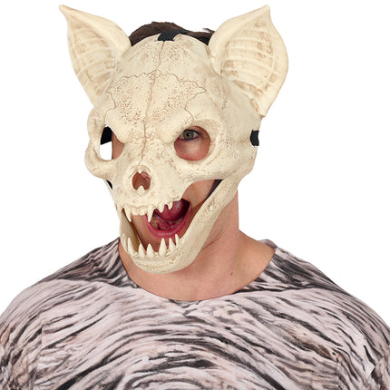 Maschera di Halloween con pipistrello in movimento