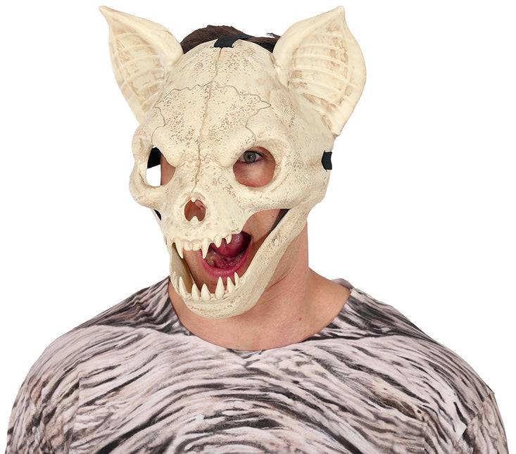 Maschera di Halloween con pipistrello in movimento