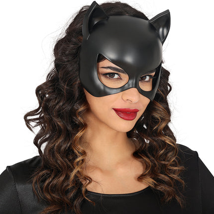 Maschera Catwoman mezza faccia