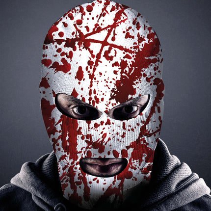 Passamontagna Halloween Sangue Bianco