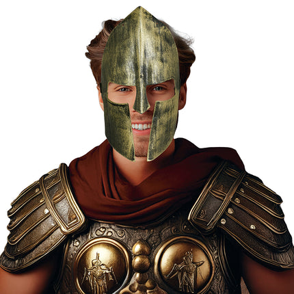 Maschera da Gladiatore Oro Argento