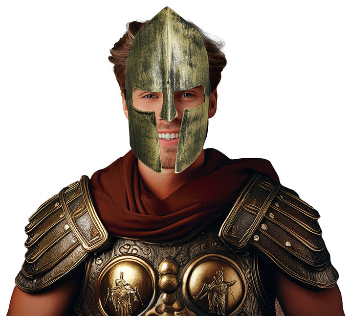 Maschera da Gladiatore Oro Argento