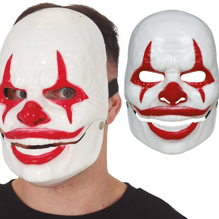 Maschera rossa da clown sorridente