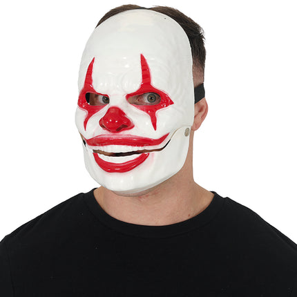 Maschera rossa da clown sorridente