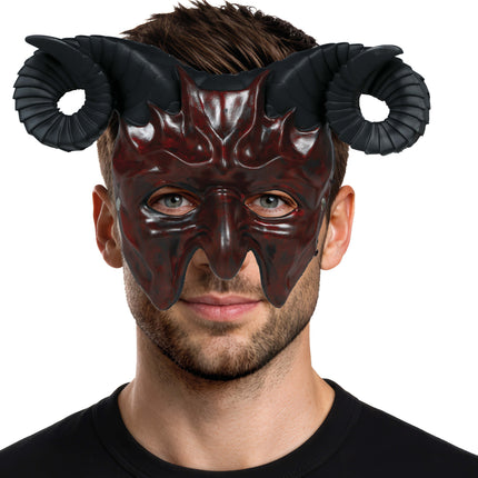 Maschera di Halloween "Mezzo diavolo"