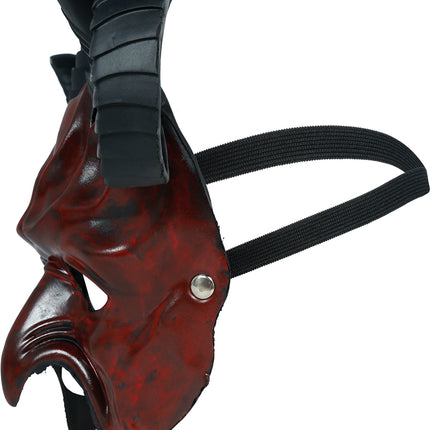 Maschera di Halloween "Mezzo diavolo"