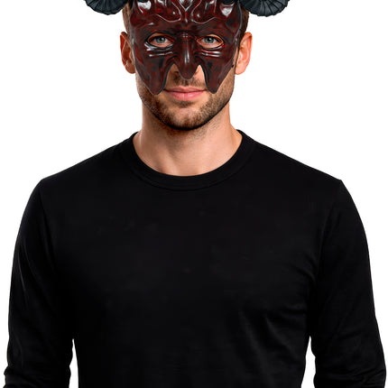 Maschera di Halloween "Mezzo diavolo"