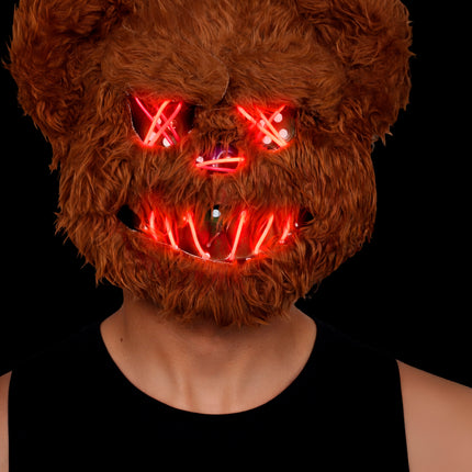 Maschera di Halloween: orso marrone con luci