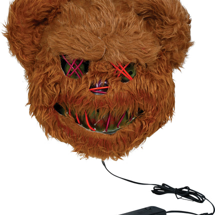 Maschera di Halloween: orso marrone con luci