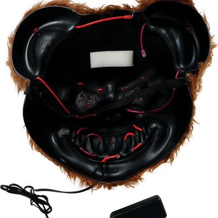 Maschera di Halloween: orso marrone con luci