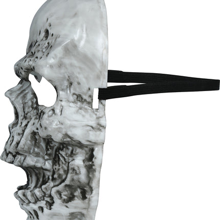 Halloween Masker Zwart Wit Skelet